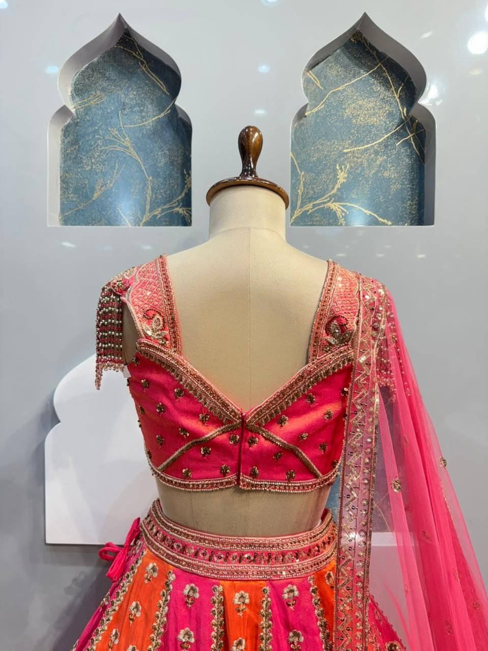 "SUNSET BLOOM LEHENGA" image 4