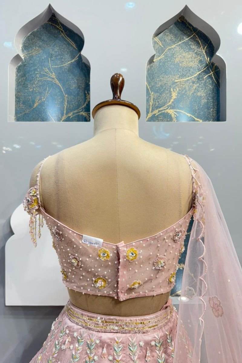 "BLUSH BLOSSOM LEHENGA" image 5