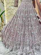 "BLUSH ROYALE EMBROIDERED LEHENGA" image 4