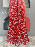 "SCARLET GLAM EMBELLISHED INDO-WESTERN" image 3