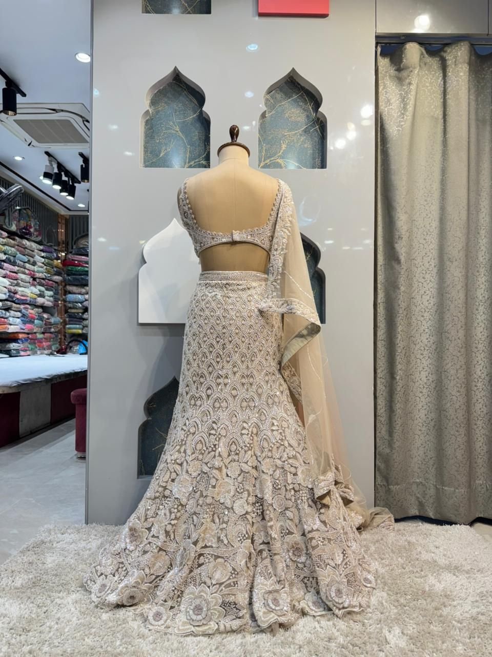 "CHAMPAGNE ELEGANCE EMBROIDERED MERMAID" image 5