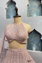 "IVORY SHIMMER FLARED LEHENGA" image 2