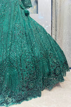 "EMERALD LUXE LEHENGA" image 3