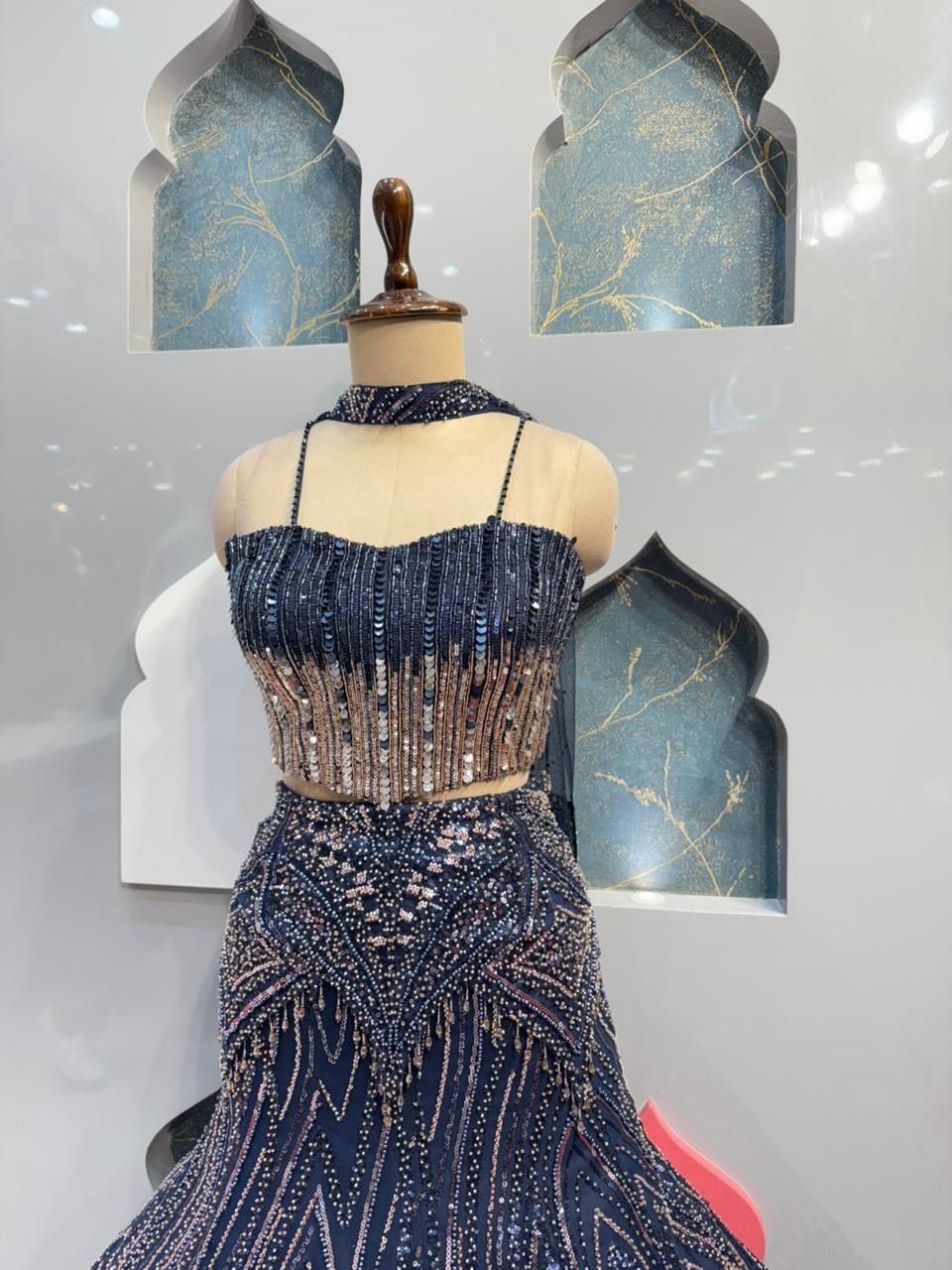 "MIDNIGHT BLUE EMBELLISHED MERMAID" image 2