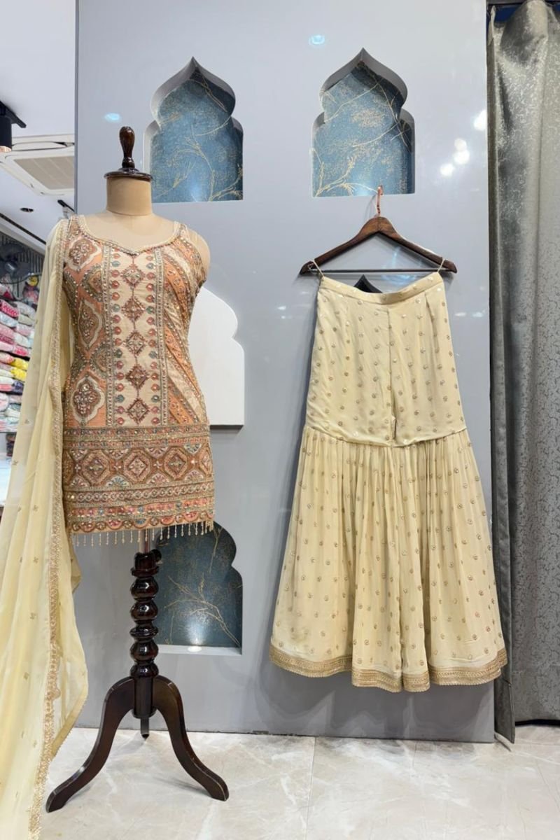 " IVORY ZARI GRACE SHARARA" image 5