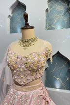 "BLUSH BLOSSOM LEHENGA" image 2