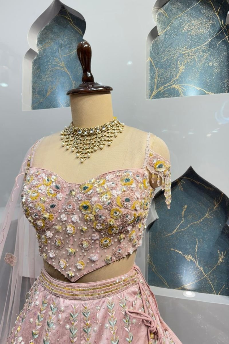 "BLUSH BLOSSOM LEHENGA" image 2