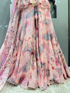 "BLUSH PINK FLORAL INDO-WESTERN" image 4