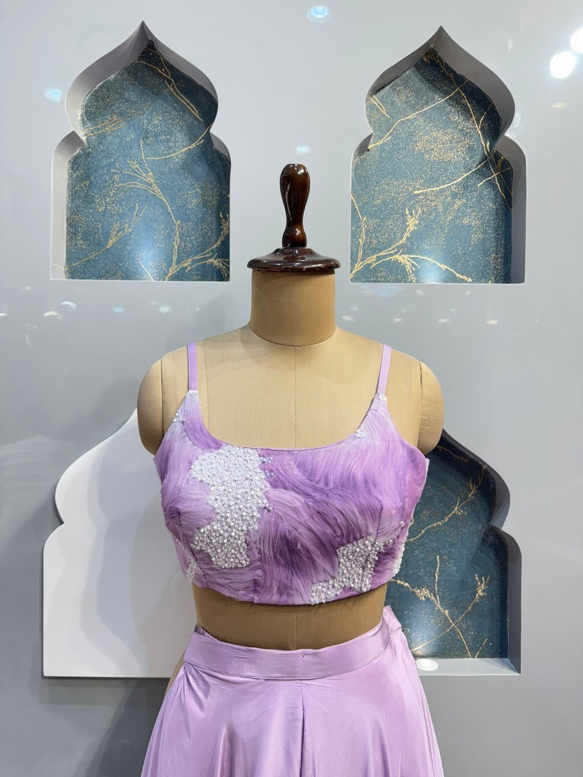 "LAVENDER ELEGANCE INDO-WESTERN" image 3
