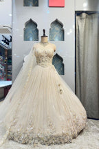 "IVORY ROYALE CORSET LEHENGA" image 0