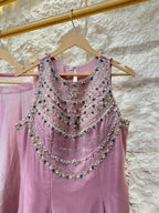"BLUSH MOONLIGHT EMBELLISHED SHARARA" image 1