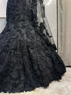 "MIDNIGHT NOIR EMBROIDERED MERMAID" image 3
