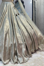 "MOONLIT SILVER LEHENGA" image 3