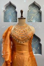 "SAFFRON GLOW ROYAL SHARARA" image 1