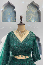 "EMERALD LUXE LEHENGA" image 1