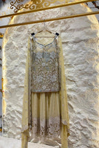 "GOLDEN GLOW HEAVILY SHARARA SUIT" image 0