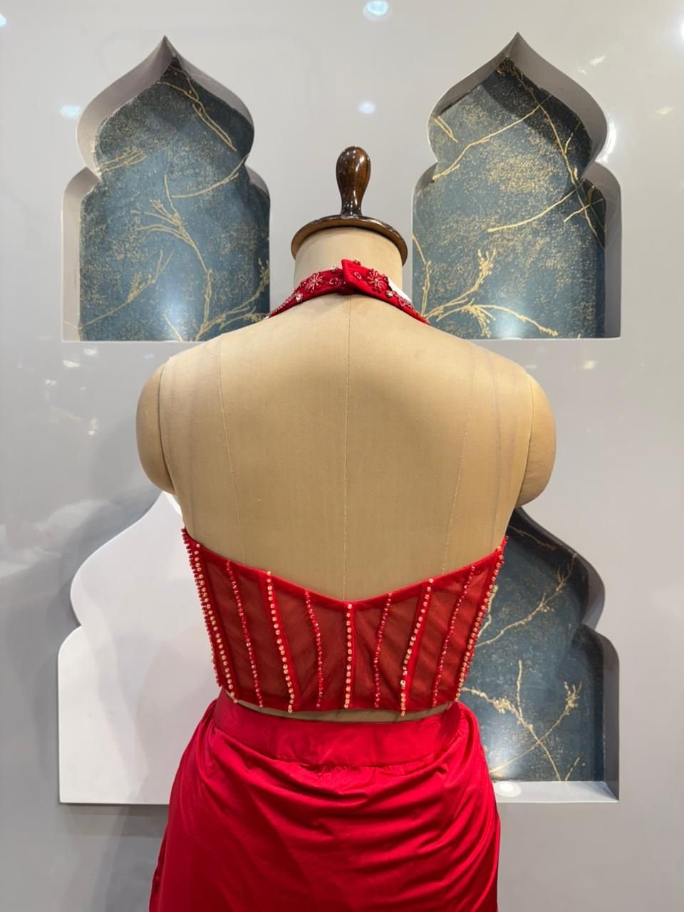 "CRIMSON DIVA INDO-WESTERN" image 4