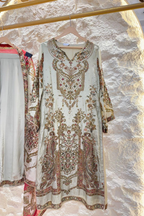 "ZARMIN IVORY EMBROIDERED SUIT" image 2