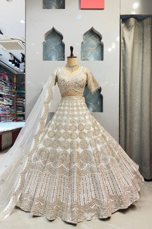 "RAJWADA IVORY OPULENCE LEHENGA" image 0