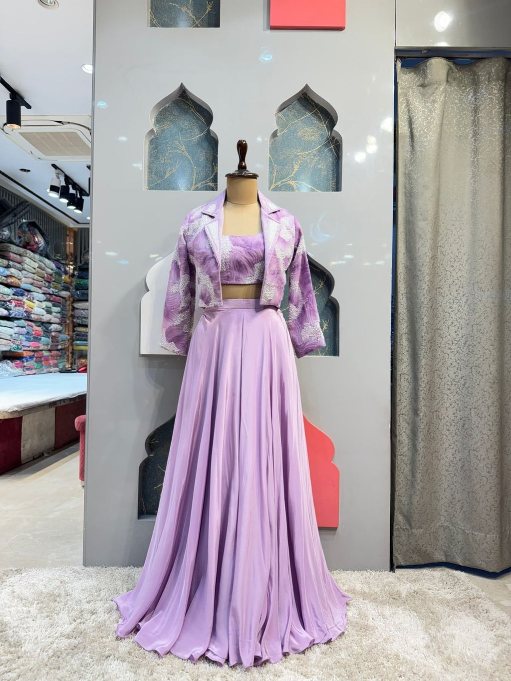 "LAVENDER ELEGANCE INDO-WESTERN" image 0