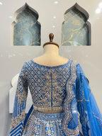 "ROYAL SAPPHIRE ELEGANCE LEHENGA" image 4