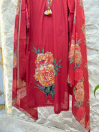 "CRIMSON BLOOM DESIGNER SUIT" image 3