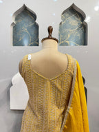 "SUNSHINE YELLOW EMBROIDERED SHARARA" image 4