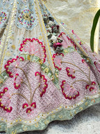 "PASTEL ROYALE HANDCRAFTED LEHENGA" image 3