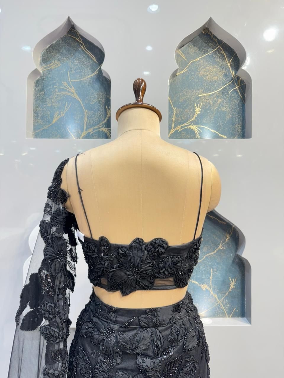 "MIDNIGHT NOIR EMBROIDERED MERMAID" image 5