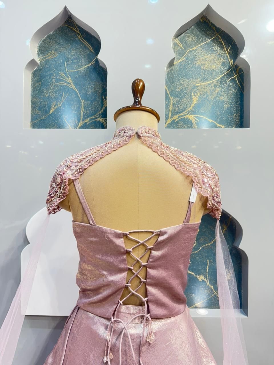 "BLUSH ROYALE LEHENGA" image 5