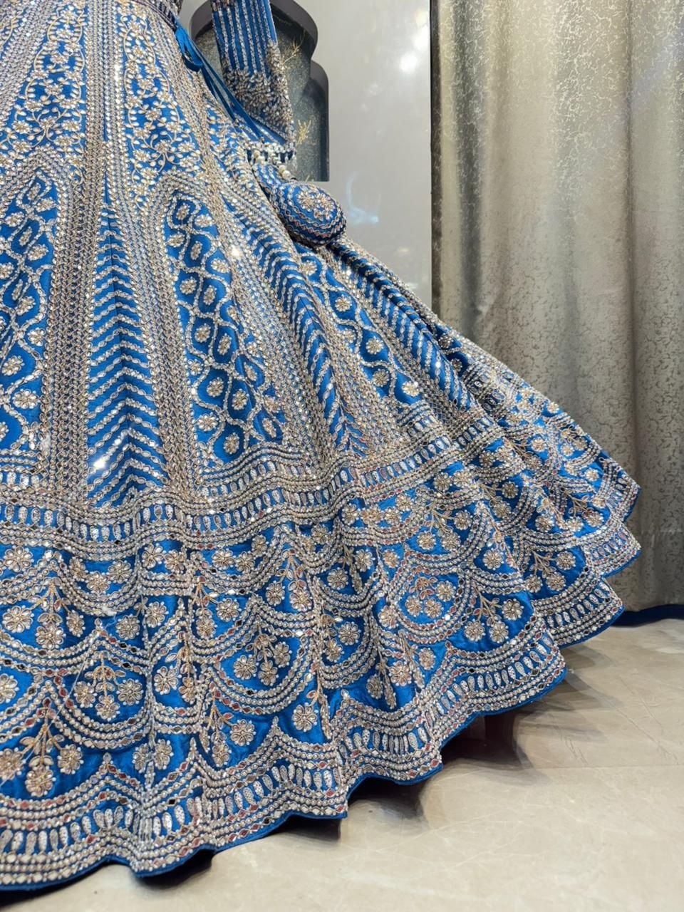 "ROYAL SAPPHIRE ELEGANCE LEHENGA" image 3