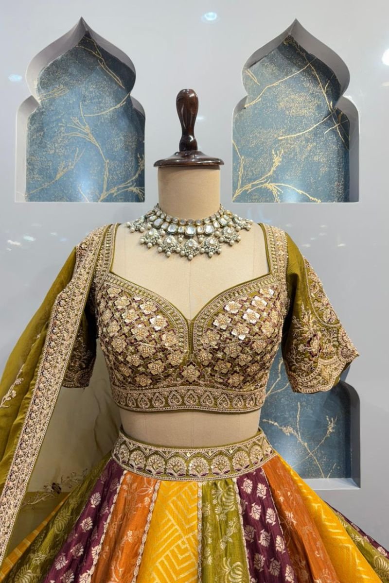 "RAJWADI RANG MAHAL LEHENGA" image 1