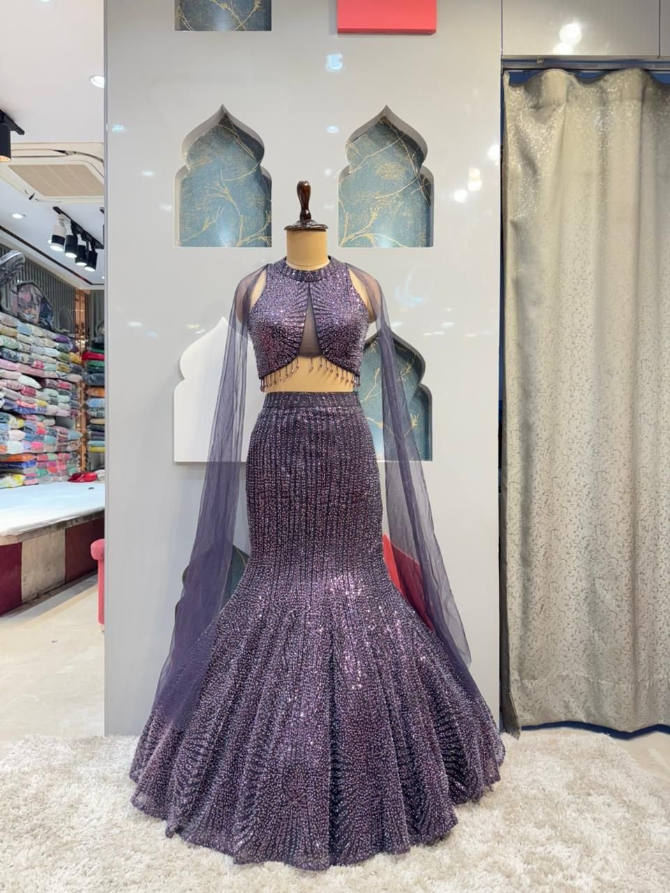"MIDNIGHT PLUM SEQUIN MERMAID" image 0