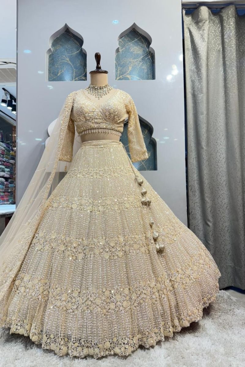 "IVORY ROYALE LEHENGA" image 4