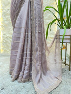 "MISTY LAVENDER GLAM SAREE" image 3