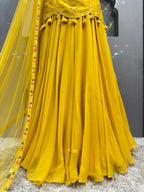 "MUSTARD BLOOM DESIGNER SHARARA" image 4
