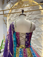 "NOOR-E- RANG PATCHWORK LEHENGA" image 4