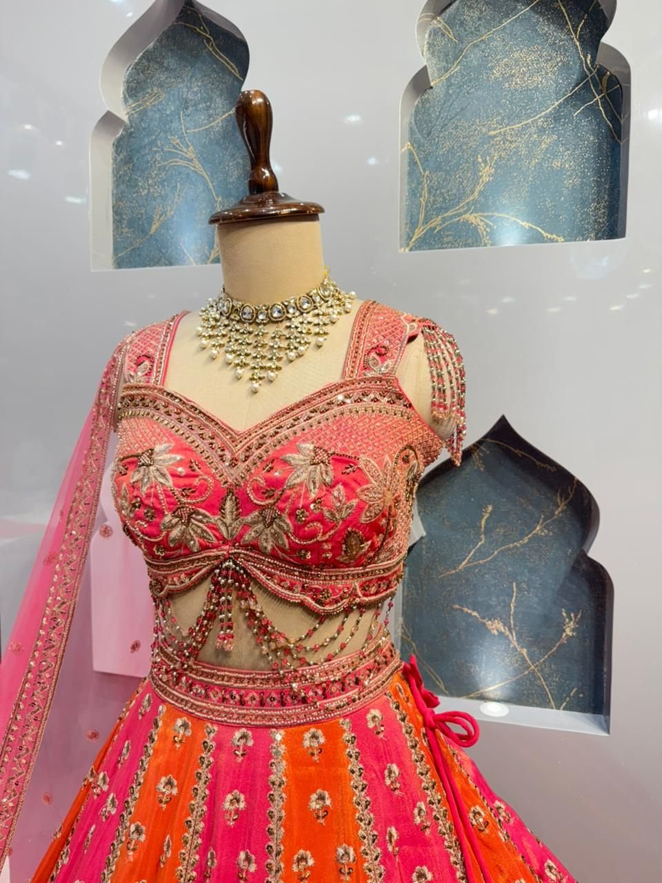 "SUNSET BLOOM LEHENGA" image 2