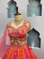 "SUNSET BLOOM LEHENGA" image 2