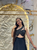"MIDNIGHT GLAM CUTWORK LEHENGA" image 2