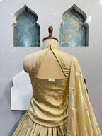 "IVORY REGAL EMBROIDERED LEHENGA" image 4