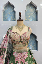 "EMERALD BLOOSAM LEHENGA" image 1