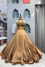 "GOLD COCKTAIL LEHENGA" image 0