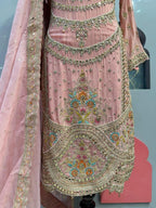 "BLUSH ROYALE EMBROIDERED SHARARA" image 4
