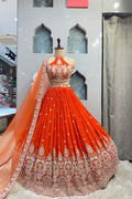 "ROYAL SINDOOR RED BRIDAL LEHENGA" image 0