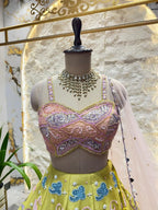 "CANDY BLOOM COUTURE LEHENGA" image 1