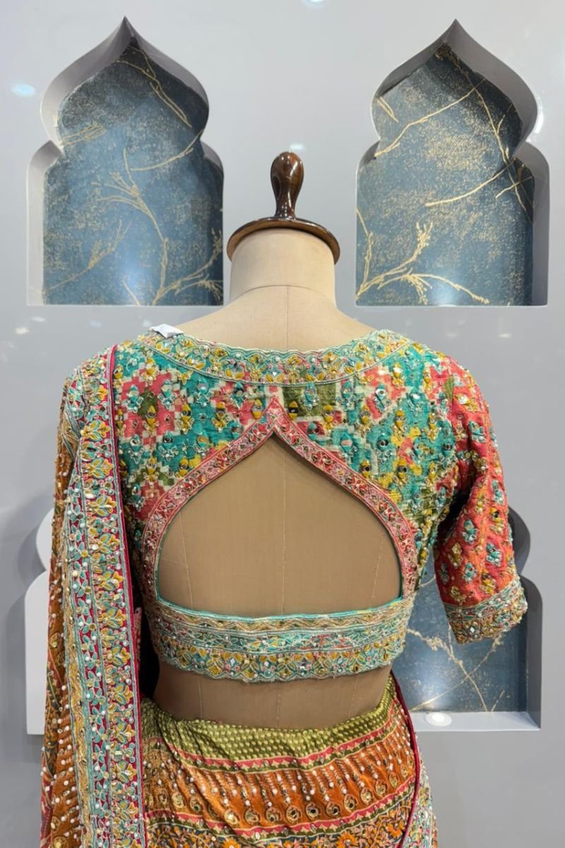 "RANG MAHAL MULTICOLOUR EMBROIDERED SAREE" image 4