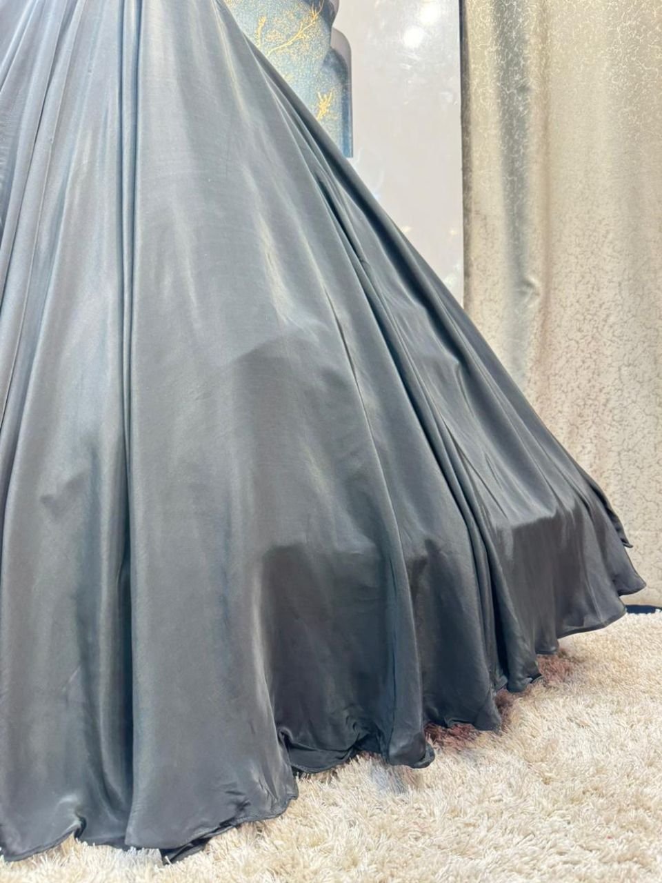 "OBSIDIAN ELEGANCE LEHENGA" image 4