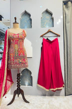 "RANI HERITAGE PATCHWORK SHARARA SET" image 4