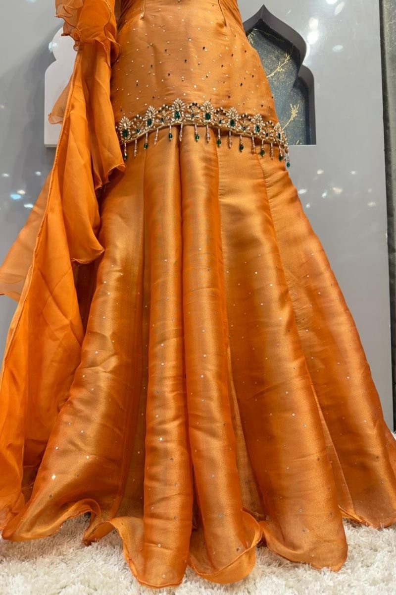 "SAFFRON GLOW ROYAL SHARARA" image 4